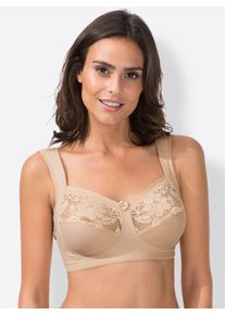 Miss Mary Of Sweden Dames Steunbeha zonder beugel in ivoorkleur ,maat 100G, Witt, 64% Katoen, 17% Polyamide, 13% Elastan, 6% Polyester