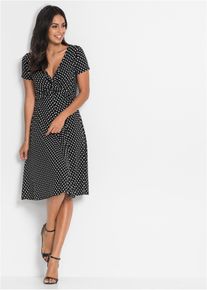 Jersey jurk van viscose - zwart - maat 56/58 (3XL) - viscose - bonprix