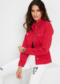 Jas - rood - maat 50 - met katoen - bonprix