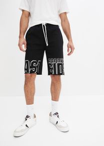 Sweat-Bermuda, schwarz, Größe 52/54 (L), 100% Baumwolle, bonprix