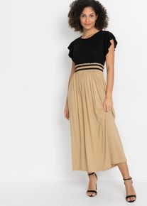 Jerseykleid aus Viskose, schwarz, Größe 48/50 (XL), Viskose, bonprix