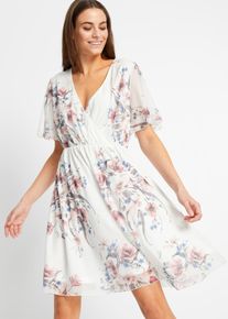 Minikleid aus Mesh, weiß, Größe 52/54 (XXL), bonprix