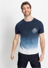 T-Shirt aus reiner Baumwolle, blau, Gr&ouml;&szlig;e 52/54 (L), 100% Baumwolle, bonprix