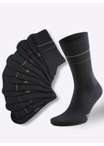 Tom Tailor Herren Herren-Socken in schwarz-sortiert ,Größe 39-42, Witt, 77% Baumwolle, 20% Polyamid, 3% Elasthan