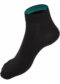 H.I.S. Dames Enkelsokken in 20x zwart ,maat 35/38, Witt, 77% Katoen, 21% Polyamide, 2% Elastan