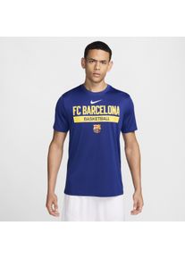 FC Barcelona Practice Nike Dri-FIT basketbalshirt voor heren - Blauw