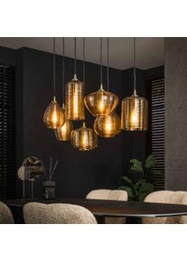 hofstein Pendelleuchte Lámparas colgantes Antracita, 7 luces