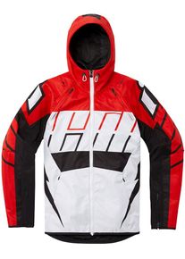 Icon Airform Retro, textieljas , kleur: Rood/Wit/Zwart , maat: S