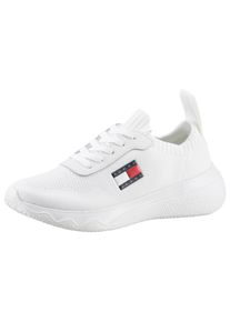 Tommy Jeans Slip-On Sneaker »TJW KNIT RUNNER«, Freizeitschuh, Halbschuh, Schlupfschuh mit seitlicher Logoflagge