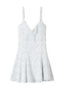 Bershka Dames Jurk blauw / lichtblauw / groen / wit 34