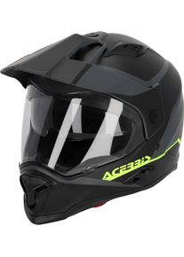 Acerbis Reactive, enduro helm , kleur: Zwart/Grijs/Neon-Geel , maat: XS