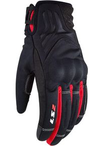 LS2 Jet II, gloves waterproof women , color: Black/Red , size: M