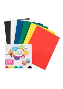 Creative Craft Group Crepe Paper 6 Colors 50x250cm