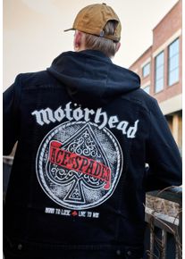 Brandit x Motörhead - Cradock Denim Black/Black - Kurtka jeansowa - czarny - M - 80% bawełna, 18% poliester, 2% elastan,Dżinsowa