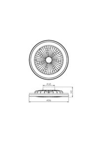 LED-Deckenventilator Gamer Big weiß DC leise Ø 56 cm CCT RGB