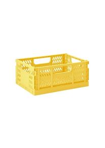 3 Sprouts - Modern Folding Crate Medium Yellow