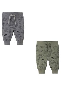 bonprix Pantalón de bebé de algodón orgánico (2 unidades) verde 68/74