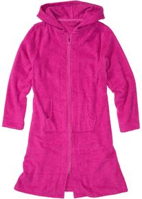 bonprix Szlafrok z frotte, bawełna organiczna r&oacute;żowy 52/54