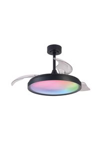 LED-Deckenventilator Siberia schwarz DC leise Ø106cm CCT RGB