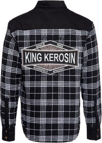 King Kerosin Motor Gear - Kustom Kulture, overhemd/jasje van tex , kleur: Zwart/Wit , maat: L