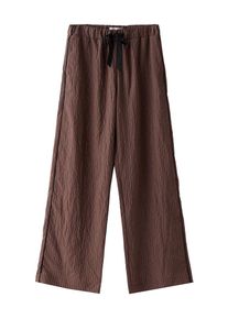 Bershka Dames Broek marine / bruin / wit 34