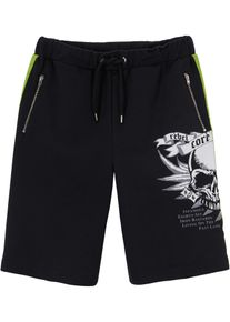 bonprix Bermudy chłopięce z bawełny organicznej czarny 128/134