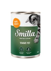Smilla Graanvrij Pannetje Kattenvoer 20 x 400 g.- met Kalkoen
