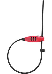 Abus Combiflex TravelGuard, kabelslot , kleur: rood/zwart
