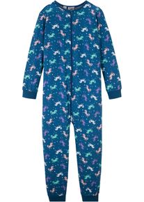 Lapset Tyttöjen pyjamahaalari + nuken haalari (2-os. setti), sininen, 104/110, bonprix