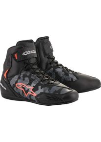 Alpinestars Faster 3, schoenen , kleur: zwart/grijs/grijs/neon rood , maat: 9.5 US