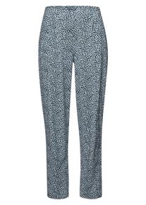 Green Cotton - Enkellange bandplooibroek Karla, blauw, Maat 36, katoen