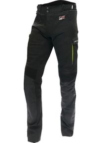 Büse Büse Storm, stoffen broek waterdicht dames , kleur: Zwart/Neon-Geel , maat: 38