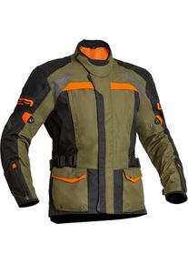 Lindstrands Transtrand, textile jacket waterproof , color: Dark Green/Orange/Black , size: 50