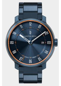 Zegarek Automatyczny Męski | Niebiesko/Pomarańczowy | Metalowy pasek | 42mm | Neolux Automatyczny | Lilienthal Berlin