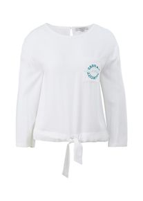 comma, comma casual identity Dames Blouse jade groen / wit XS