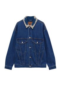 Pull&Bear Pull&Bear Heren Tussenjas beige / blauw denim L