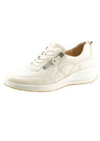 Waldläufer Dames veterschoen in beige ,maat 6,5, Witt, 100% Glad leer