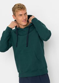 bonprix Sudadera con capucha verde 44/46 (S)