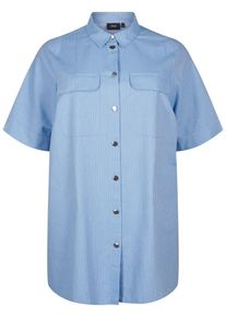 ZIZZI Tunika 'XSTRIPE' Damen blau / weiß Größe XL/XXL