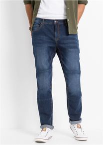 Miehet Joustavat farkut, Regular Fit, mukava leikkaus, Tapered, sininen, 58, bonprix