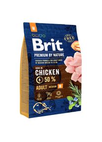 3kg Brit Premium by Nature Adult M droog hondenvoer