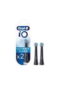 Oral-B - iO Ultimate Clean Mustat Vaihtoharjaspäät 2 Kpl