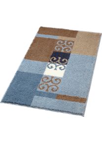 Grund unisex Rohož do kúpeľne belaso-béž veľkosť 50 x 50 cm - Predložka k toalete s výrezom