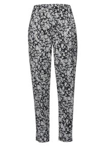 Green Cotton - Enkellange bandplooibroek Karla, zwart, Maat 36, katoen
