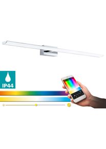 Eglo Spiegelleuchte »Tabiano-C«, 1 Flammig-FlammigConnect, Steuerung Über App + Fernbedienung, Ble, Cct, Rgb grau, Größe Höhe: 7 cm 1 flammig ,...