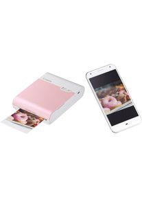 Canon Fotodrucker »Selphy Square qx10« pink, Thermosublimationsdruck: Fotoprints in Laborqualität/ Eingebauter Akku für 20 Drucke