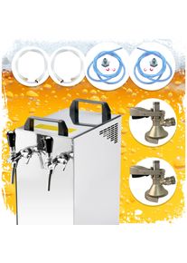 ich-zapfe Ensemble complet Tireuse a biere avec pompe à membrane - Kontakt 40/K machine a biere, pompe a biere 2 lignes, 50 litres/h, professionnelle