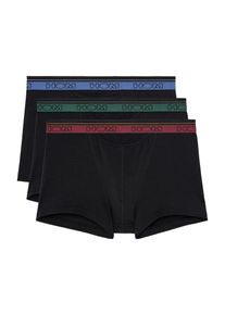 HOM Heren Boxershorts 'Tiago' saffier / donkergroen / wijnrood / zwart S