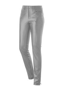Dames Broek van imitatieleer met lichte glans in grijs ,maat 36, WITT, 100% Polyurethaan