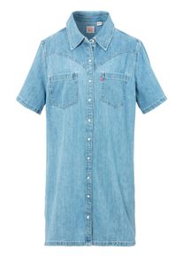 LEVI'S® PLUS Levi's® Plus Jeanskleid »PL LOUISA SS DENIM DR«, mit Druckknopfleiste